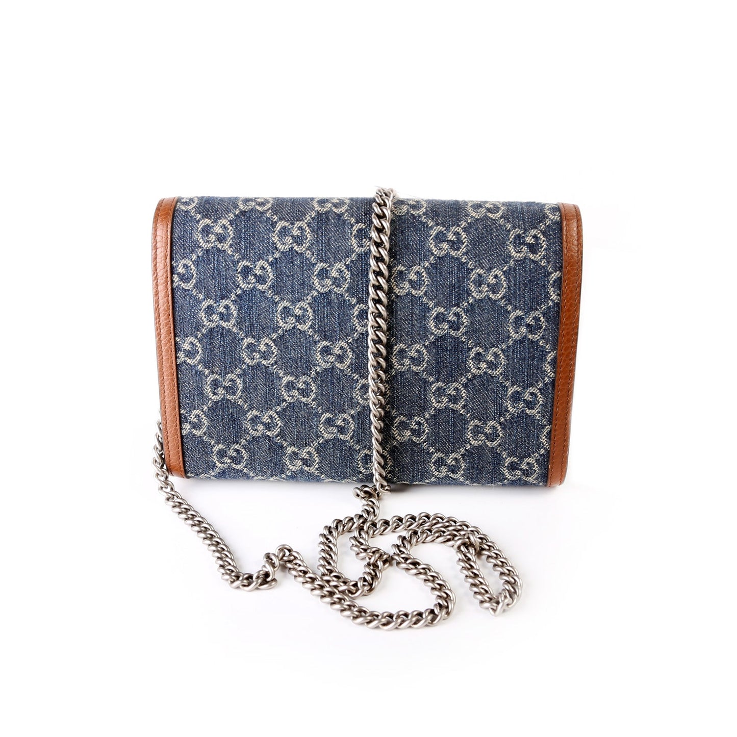 Dionysus GG Denim Mini Wallet