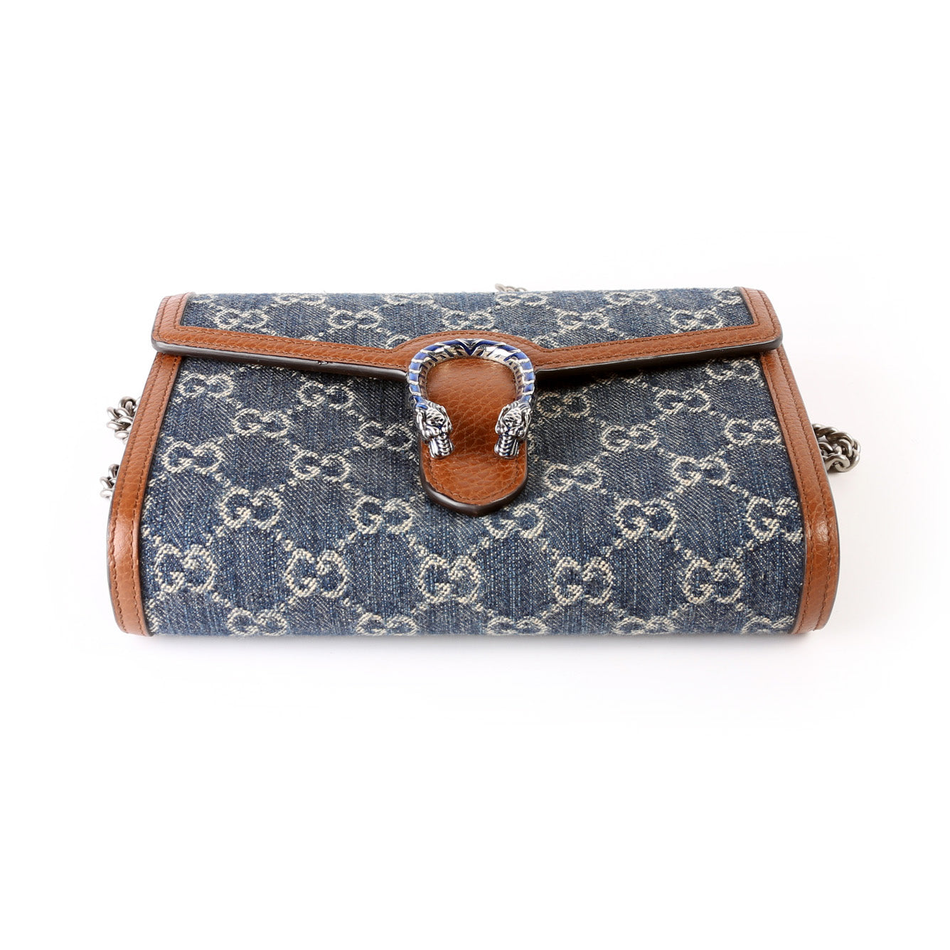 Dionysus GG Denim Mini Wallet