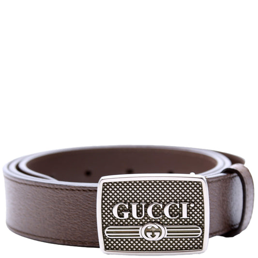 Gucci Logo Buckle Leather Belt Size /