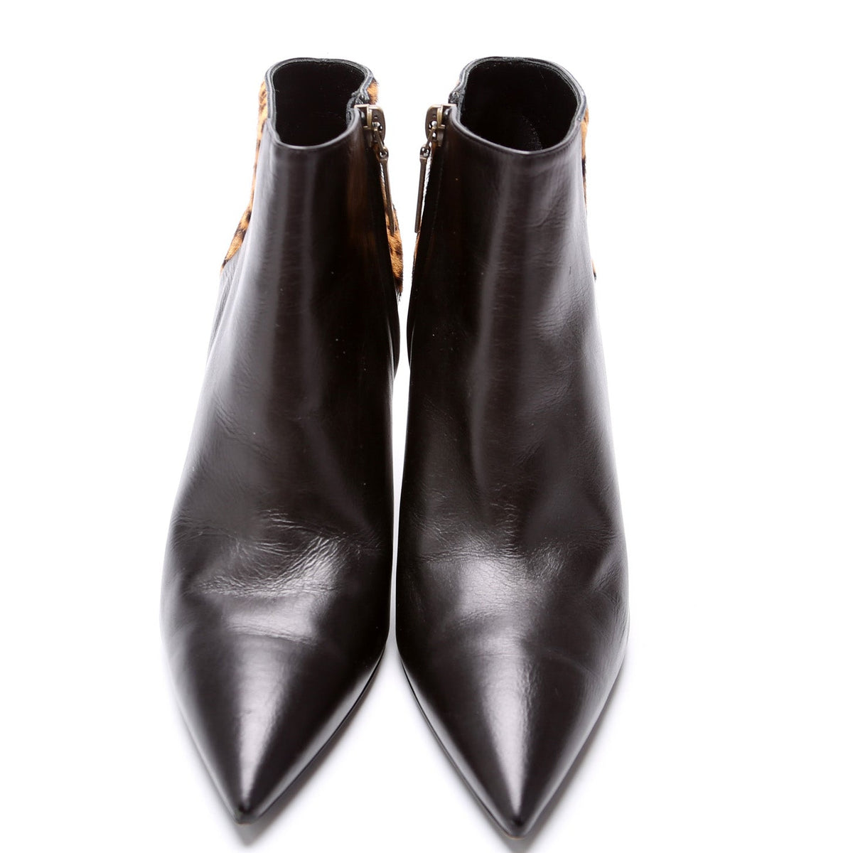 Kiki Leopard Ankle Boots Size