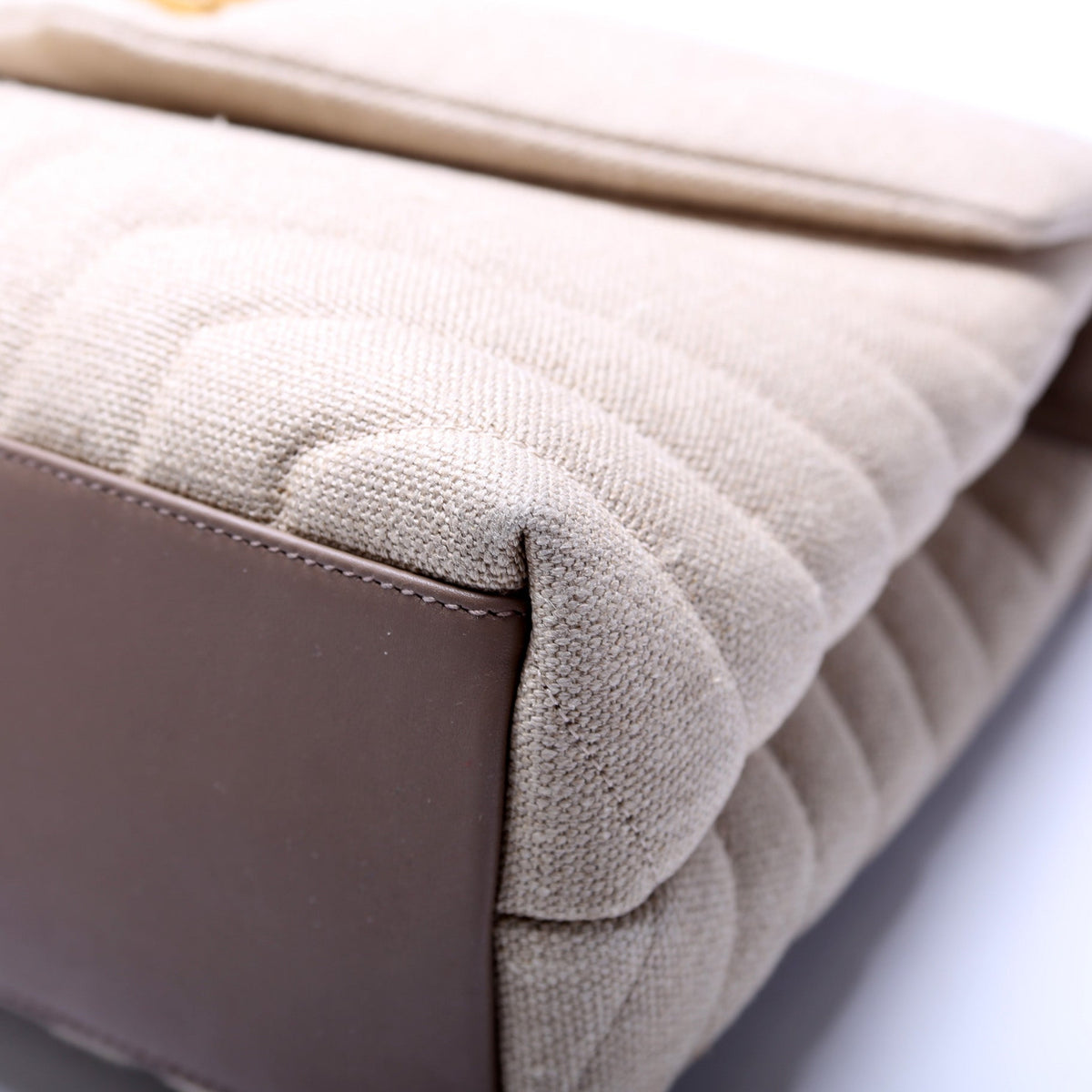 Loulou Medium Quilted Linen