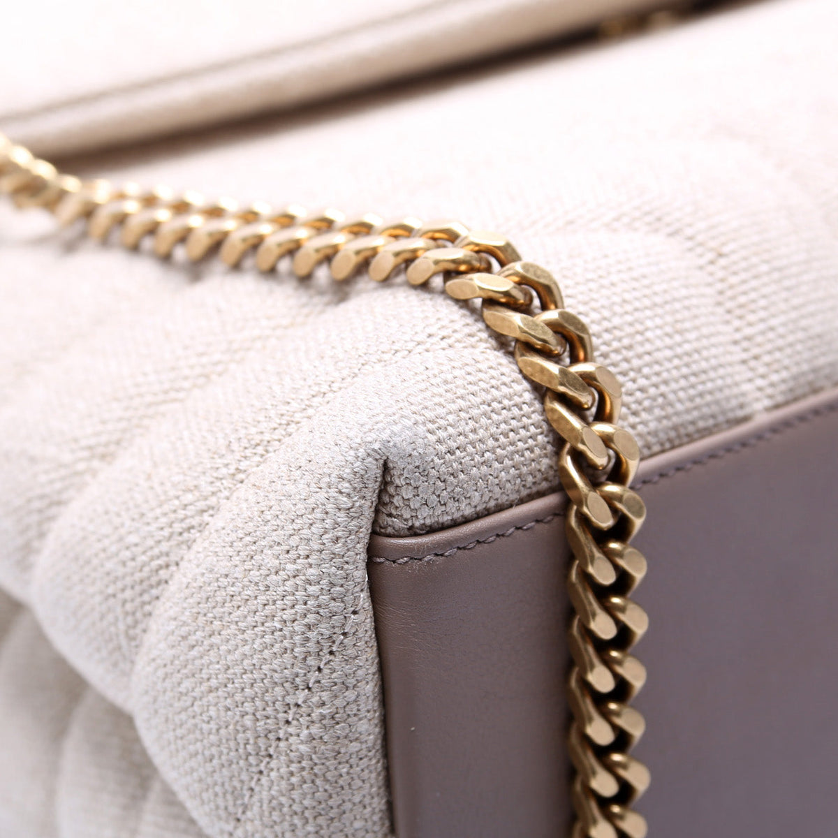 Loulou Medium Quilted Linen