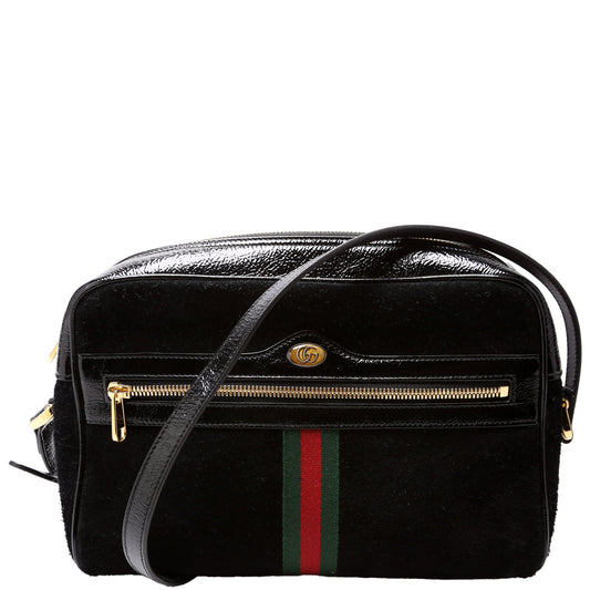Ophidia Suede Small Crossbody