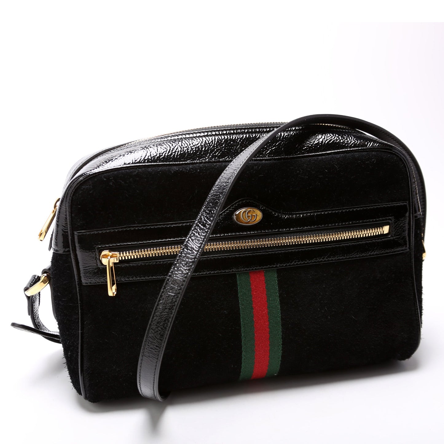 Ophidia Suede Small Crossbody