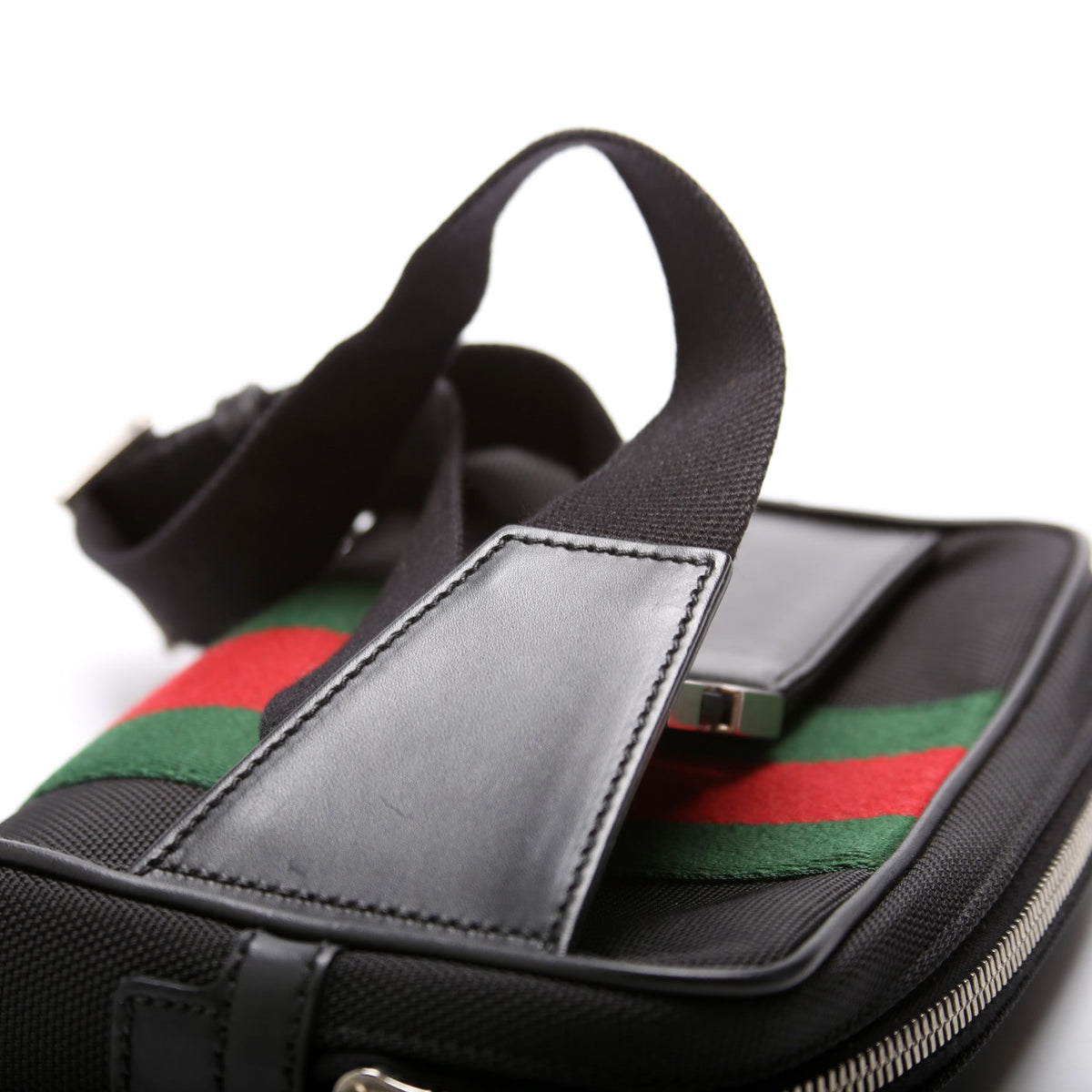 Techno Canvas Web Slim Belt Bag