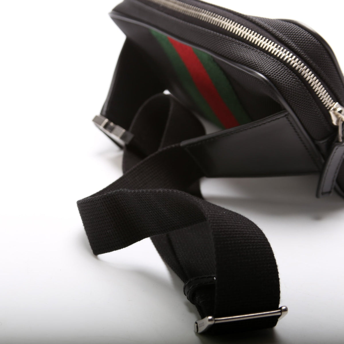 Techno Canvas Web Slim Belt Bag