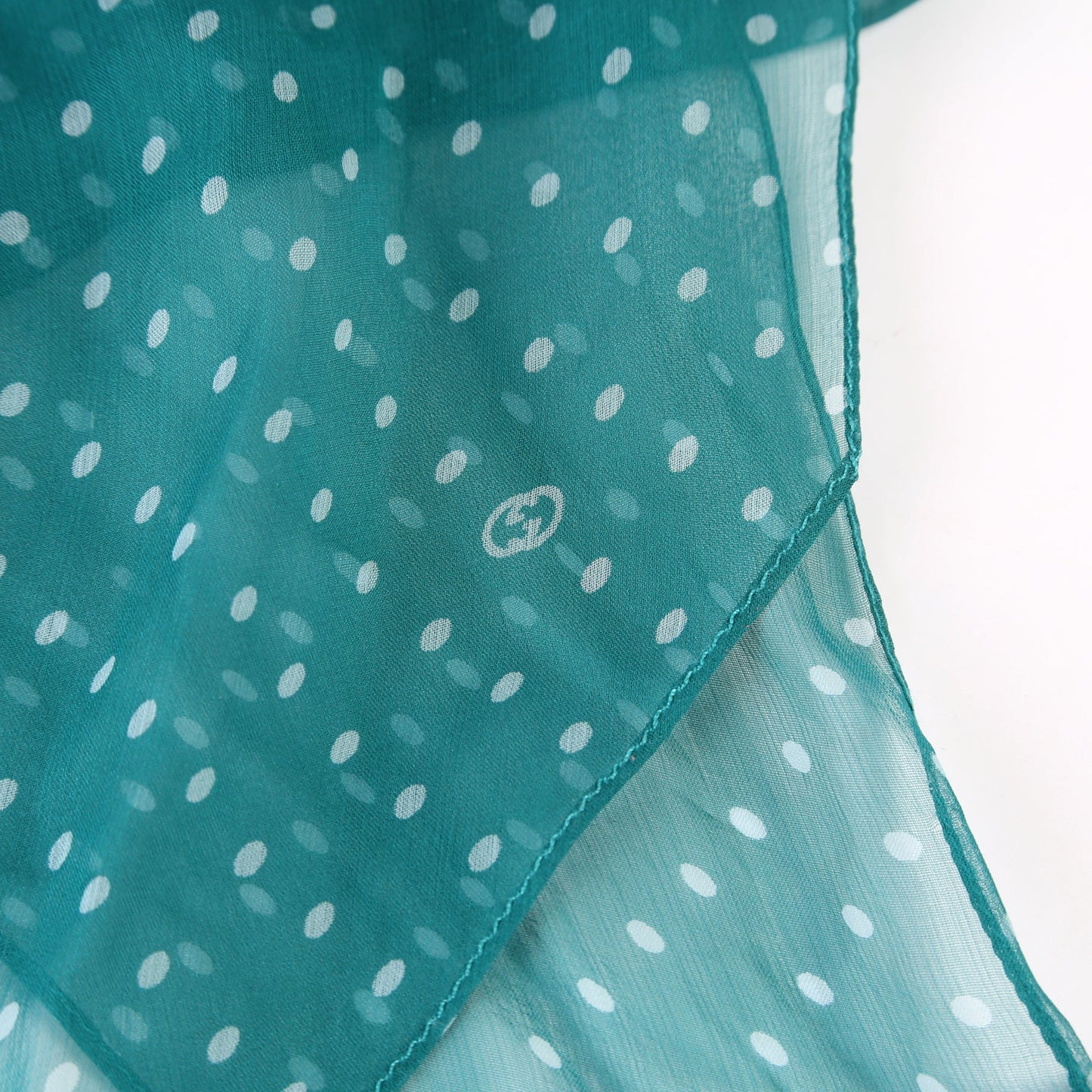 Gucci Polkadot Silk Scarf