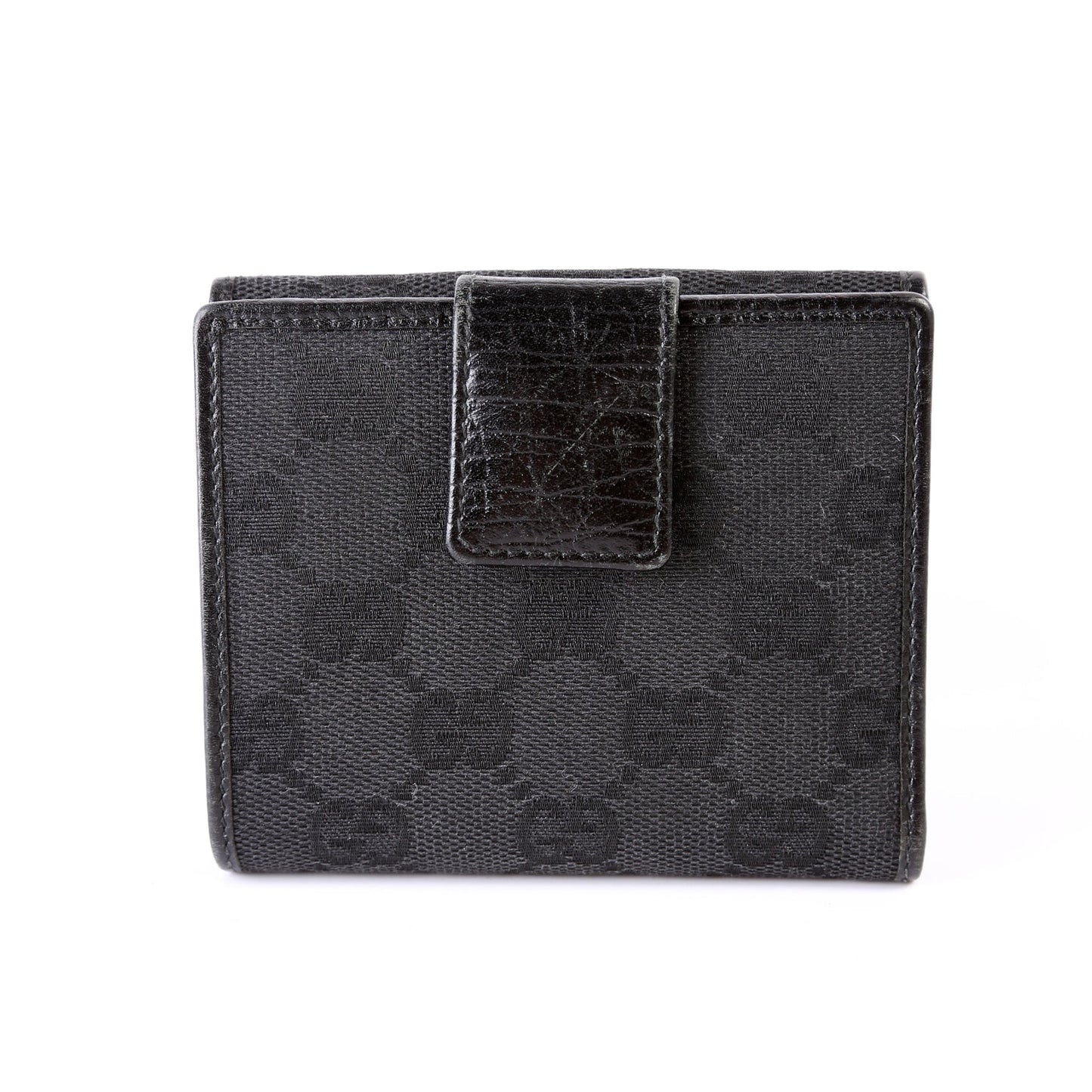 GG Canvas Bamboo Compact Wallet