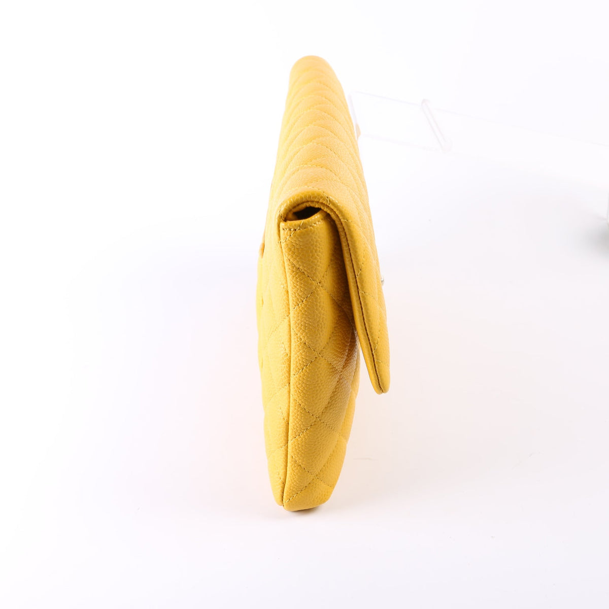 Classic Flap Clutch Caviar Yellow