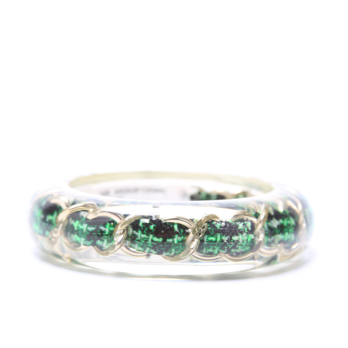 Resin Chain Bangle Bracelet