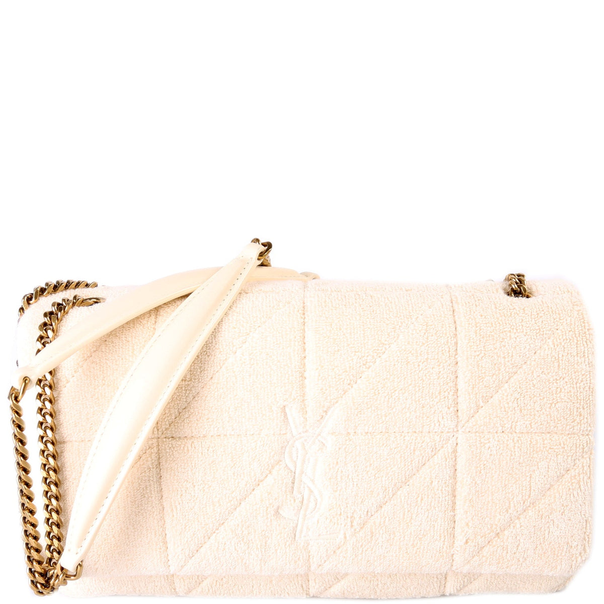 Jamie Patchwork Terry Cloth Medium Chain Bag