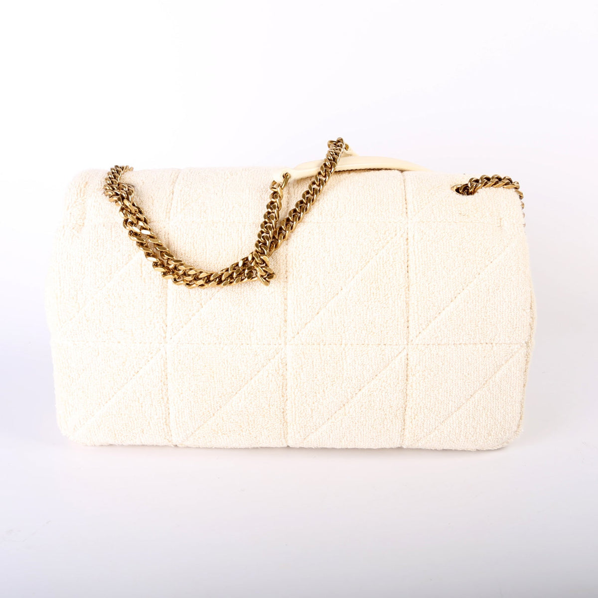Jamie Patchwork Terry Cloth Medium Chain Bag