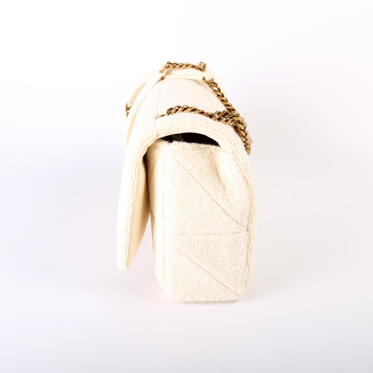 Jamie Patchwork Terry Cloth Medium Chain Bag