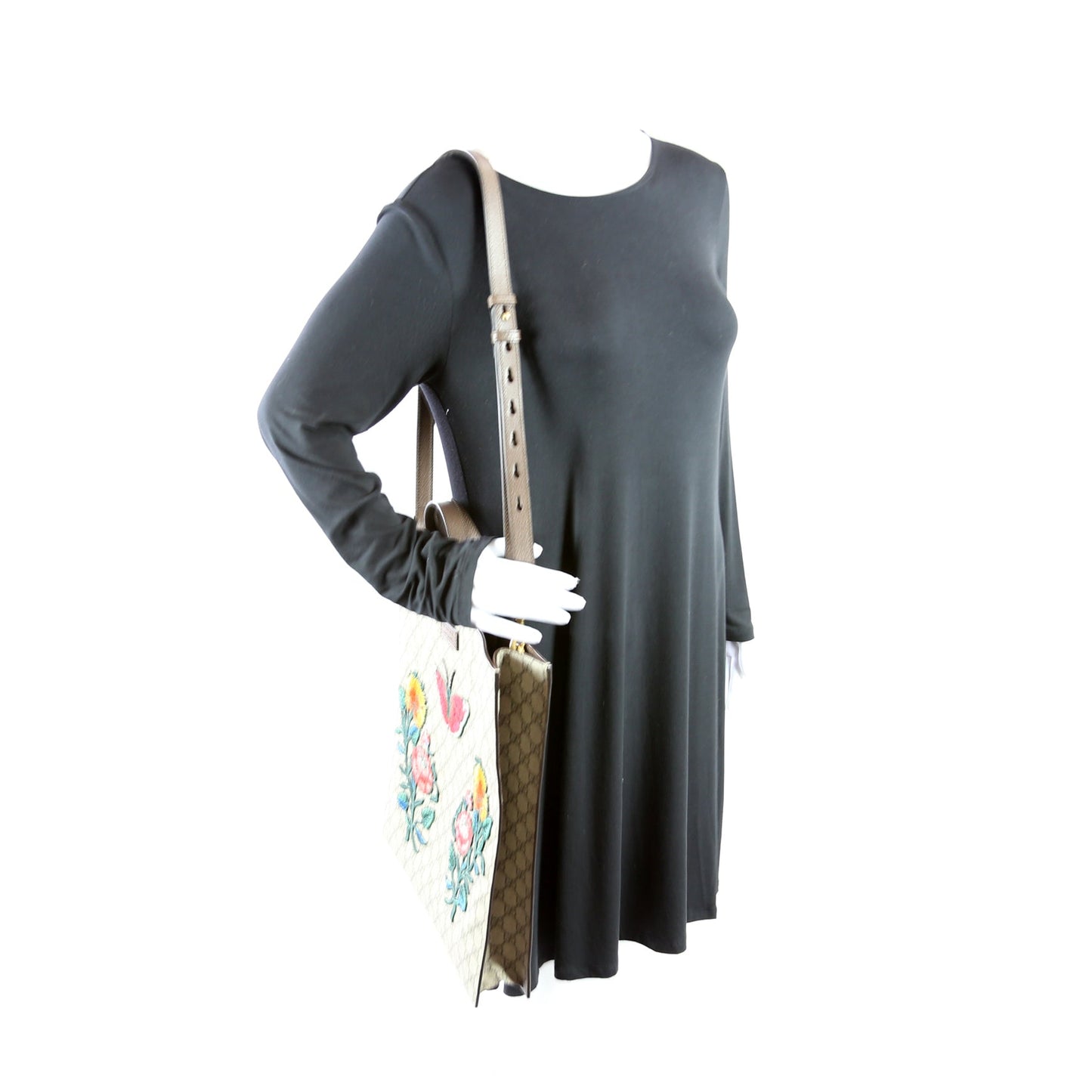 Soft GG Supreme Embroidered Vertical Tote