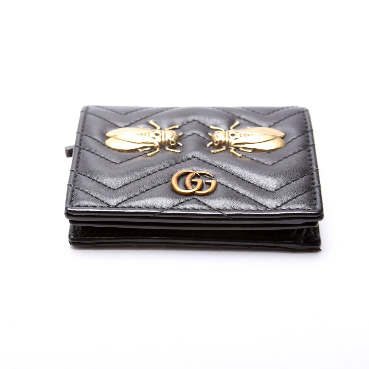 GG Marmont Cicada Stud Card Case