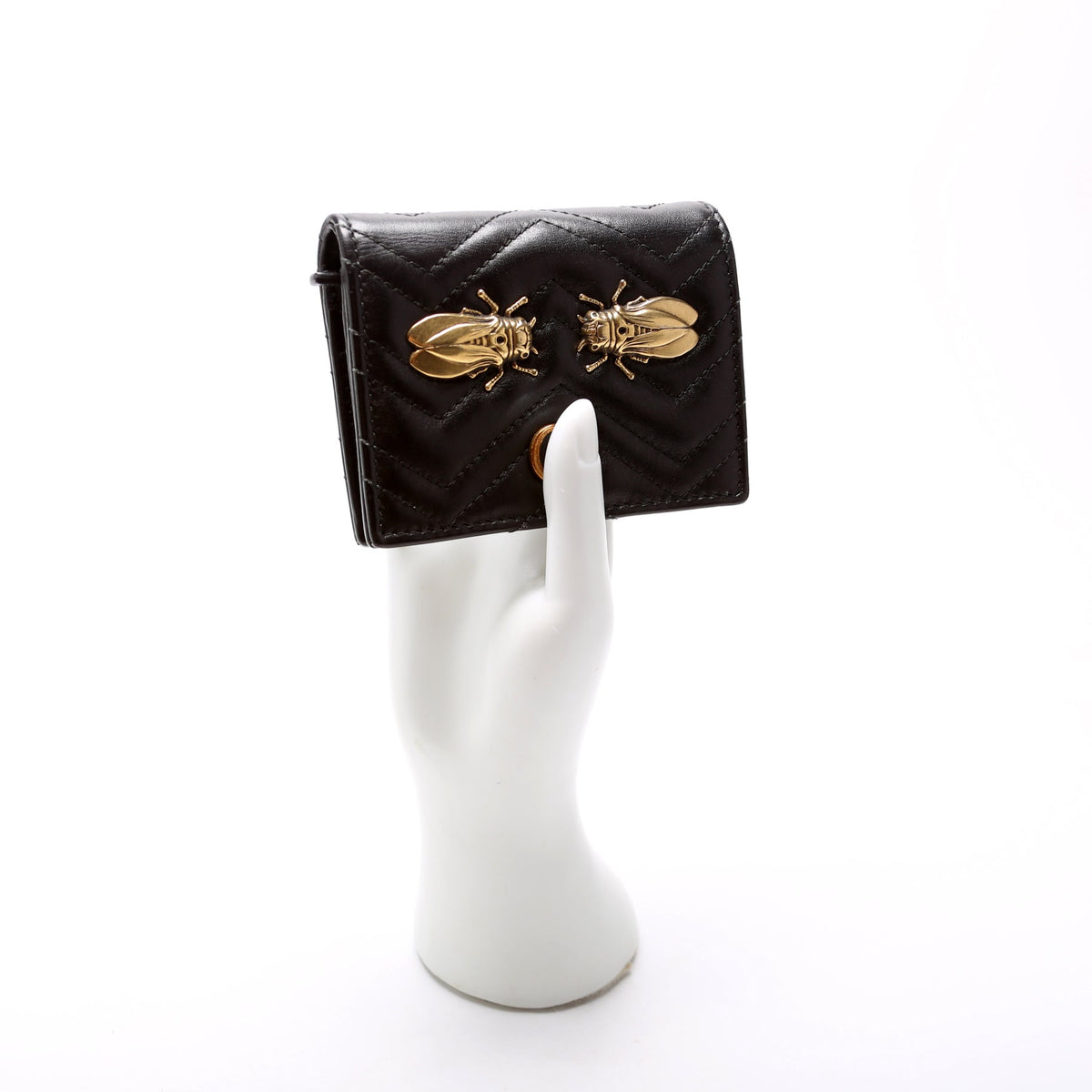 GG Marmont Cicada Stud Card Case