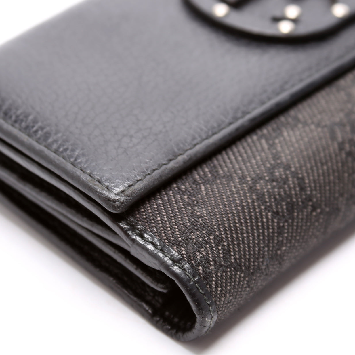 Interlocking GG Studded Wallet