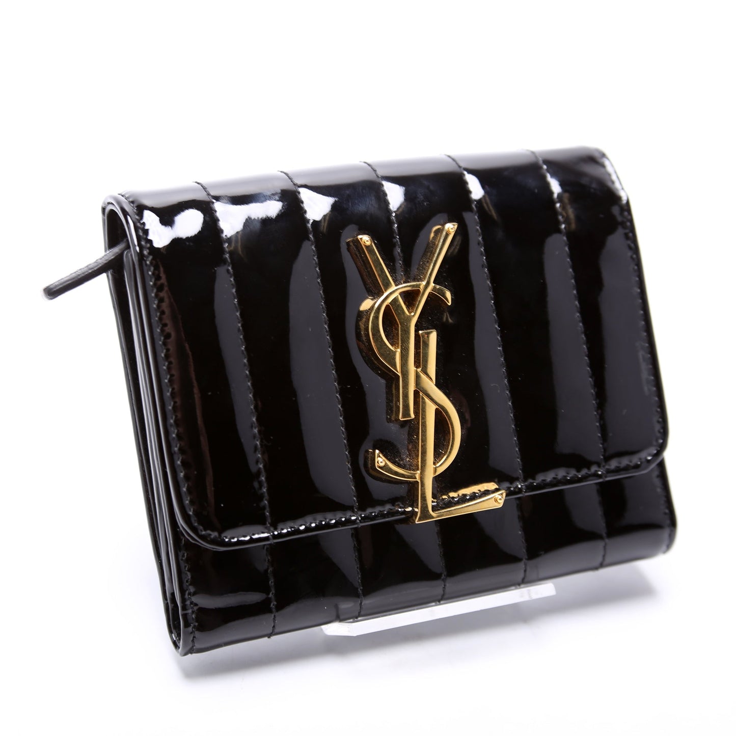 Vicky Patent Trifold Wallet