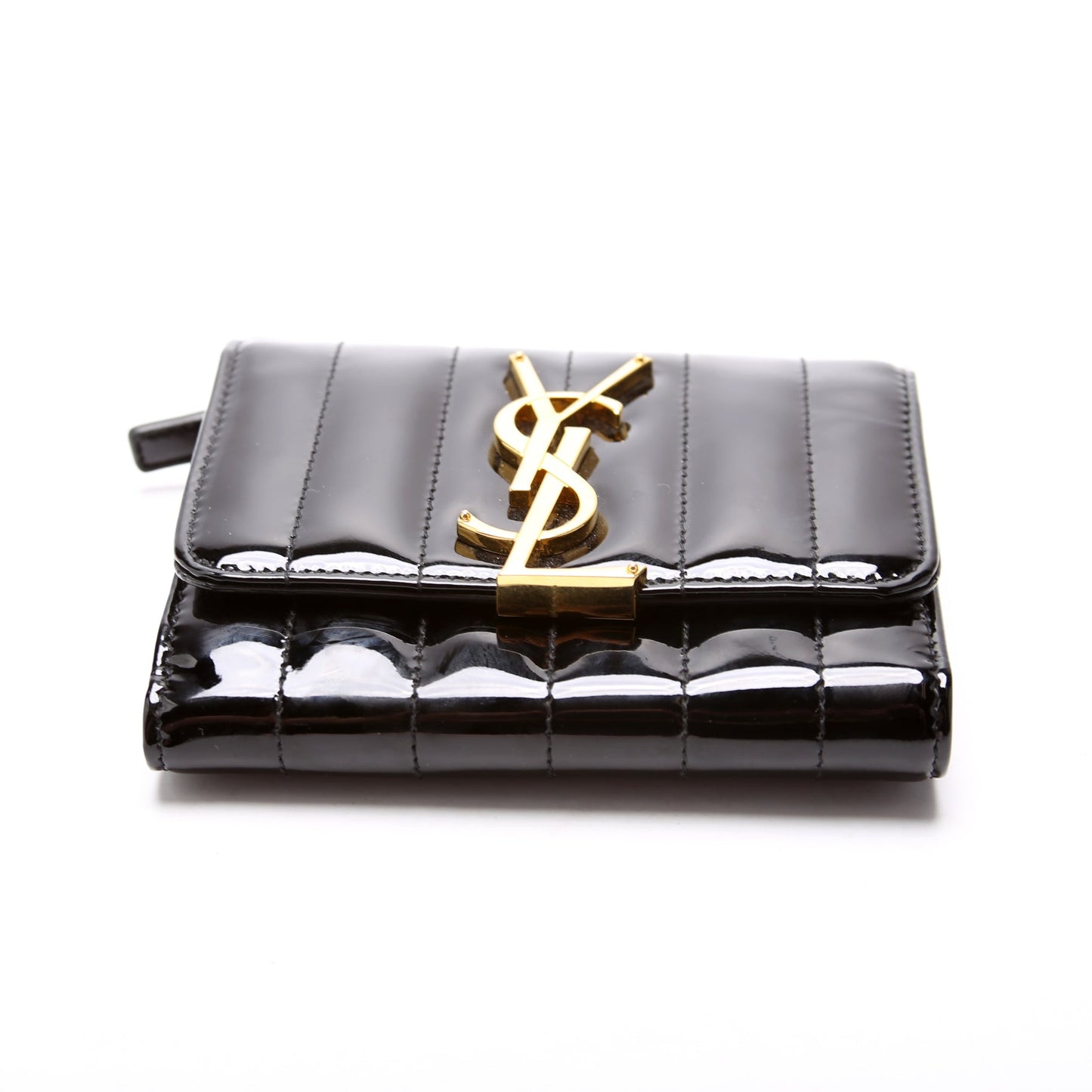 Vicky Patent Trifold Wallet