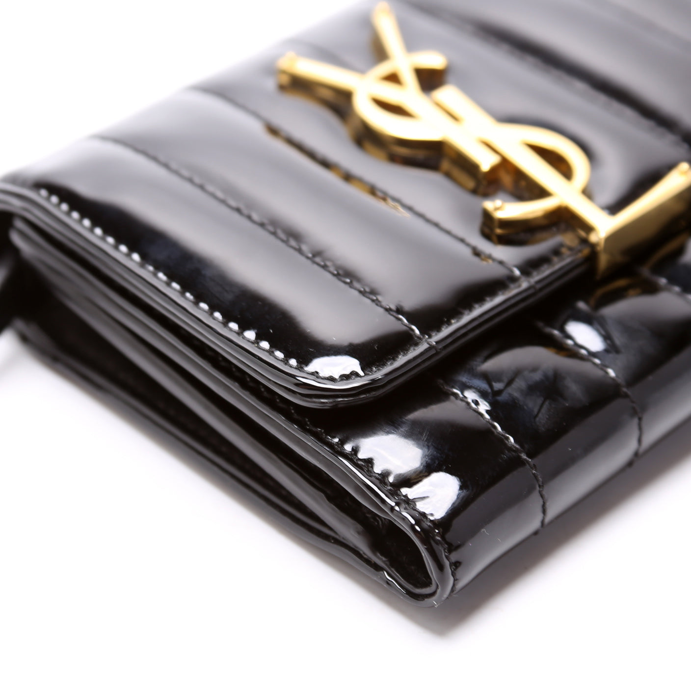 Vicky Patent Trifold Wallet