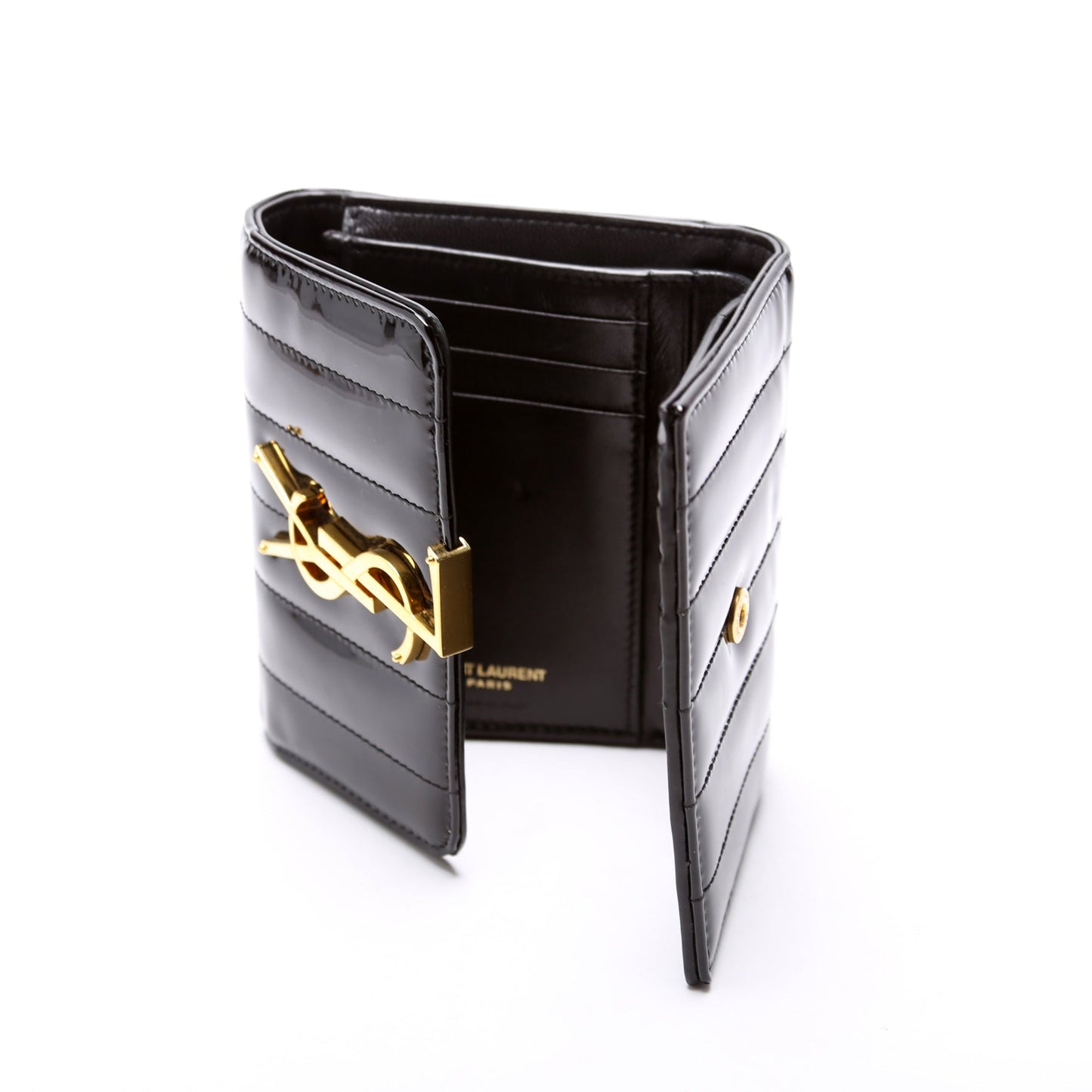 Vicky Patent Trifold Wallet