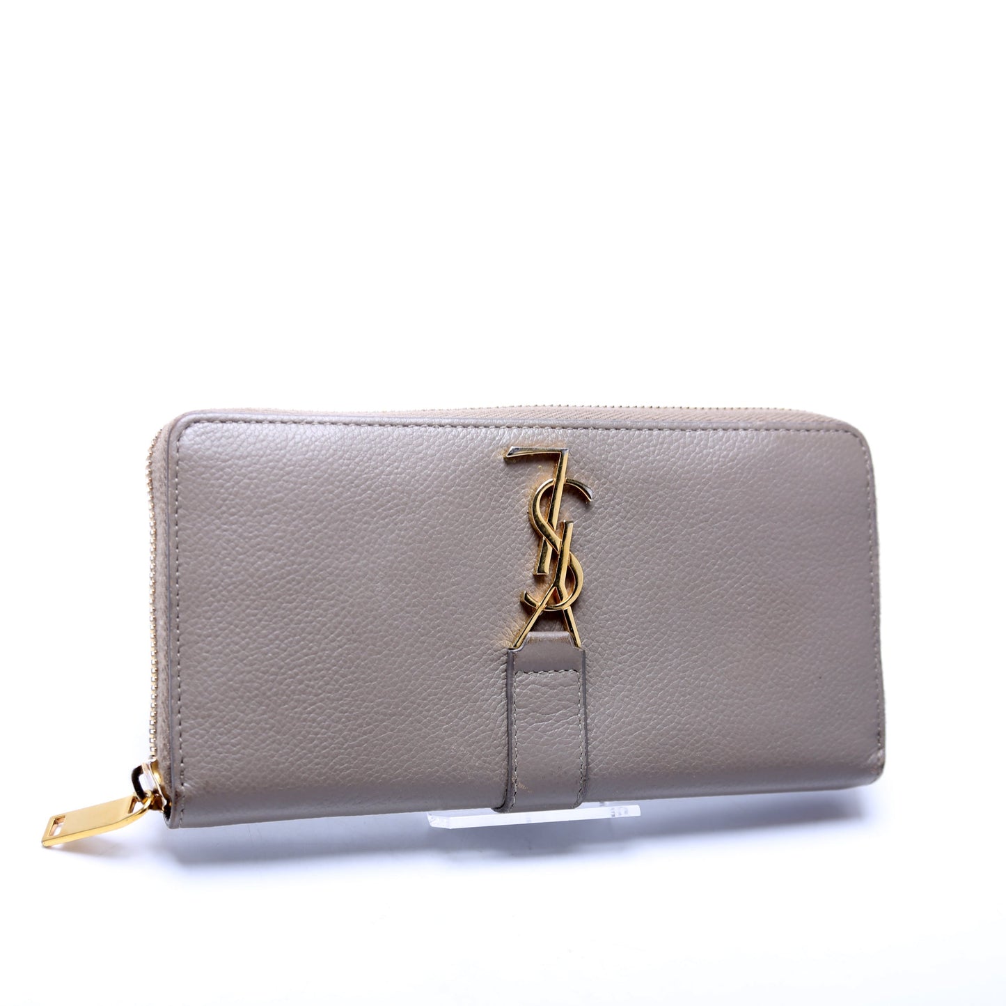 Monogram Zip Around Leather Wallet