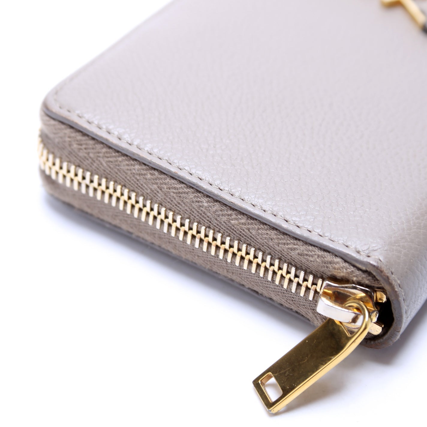 Monogram Zip Around Leather Wallet