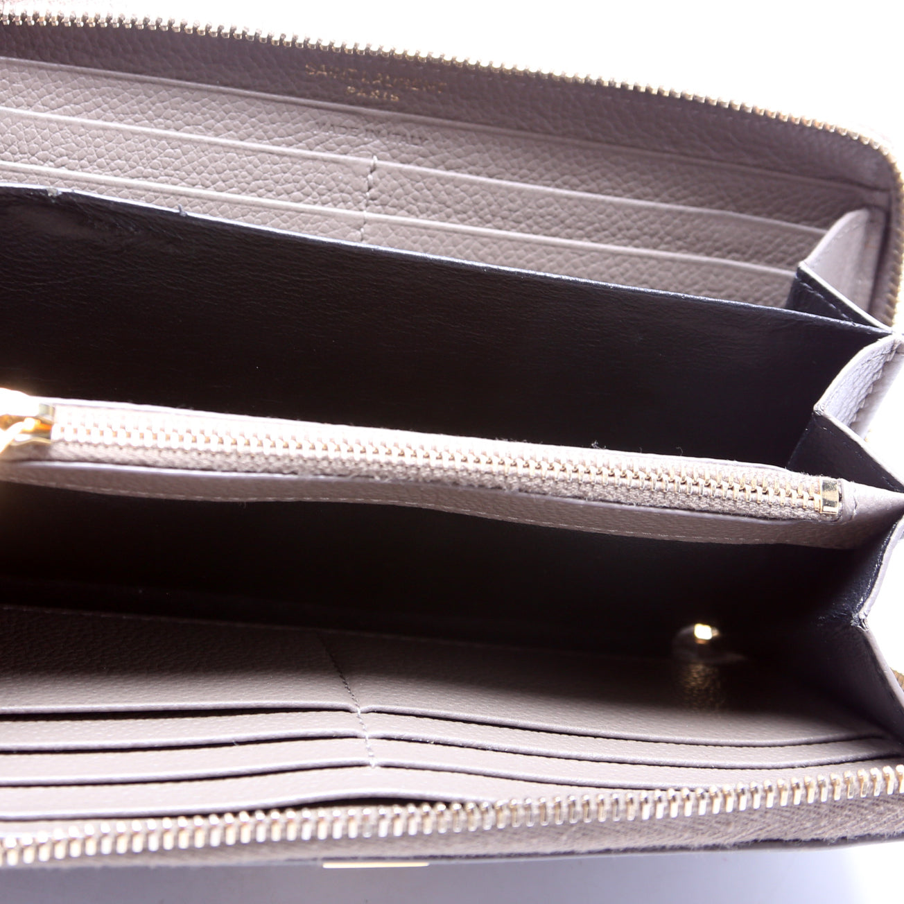 Monogram Zip Around Leather Wallet
