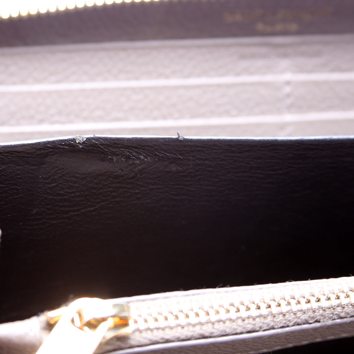 Monogram Zip Around Leather Wallet