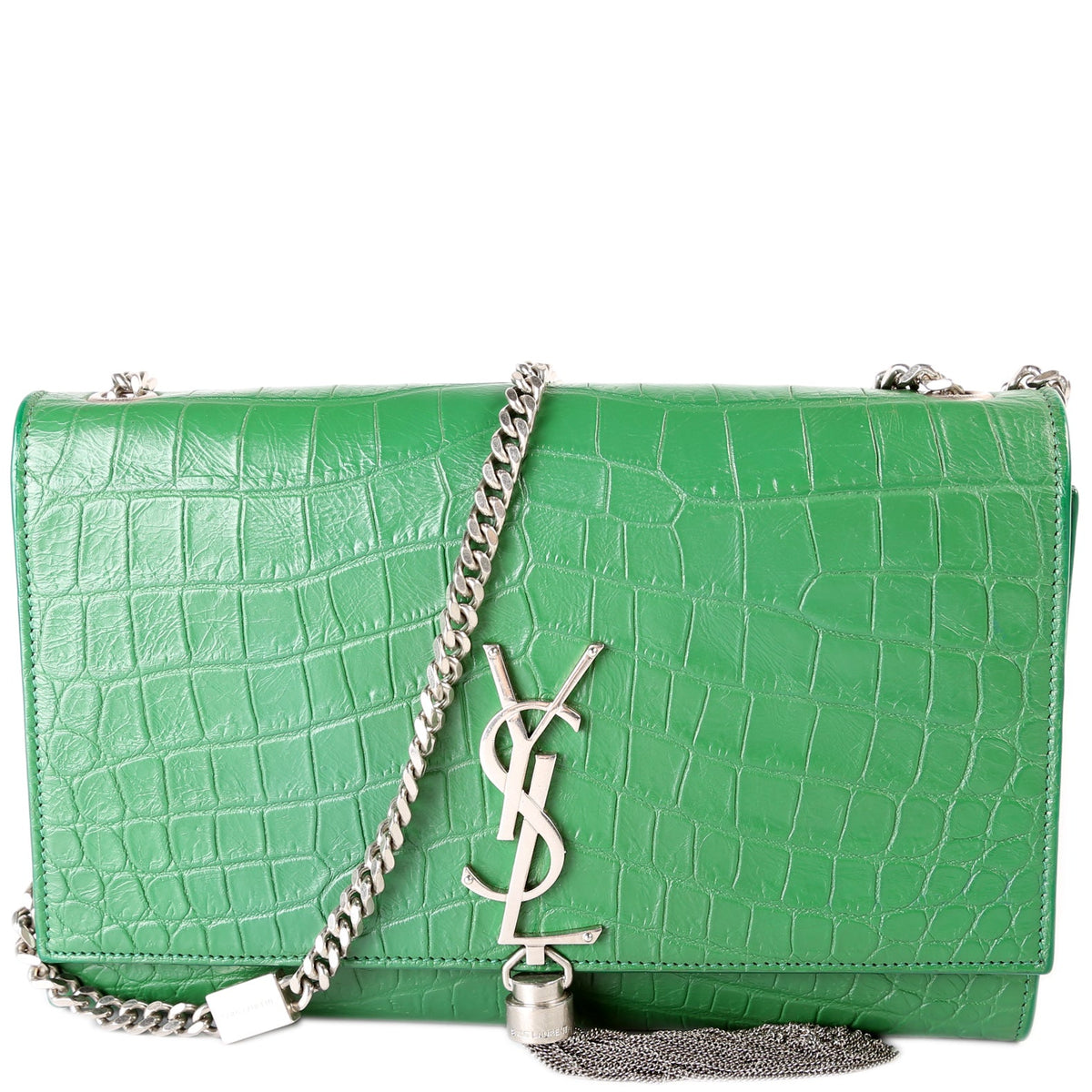 Kate Tassel Satchel Medium Croc Embossed
