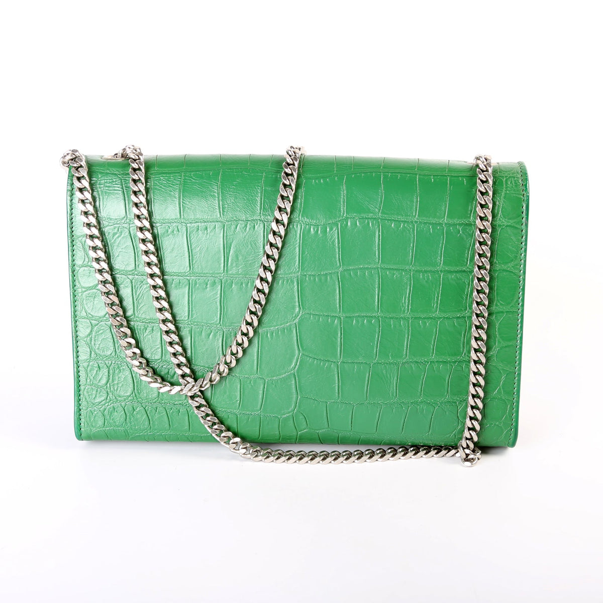 Kate Tassel Satchel Medium Croc Embossed