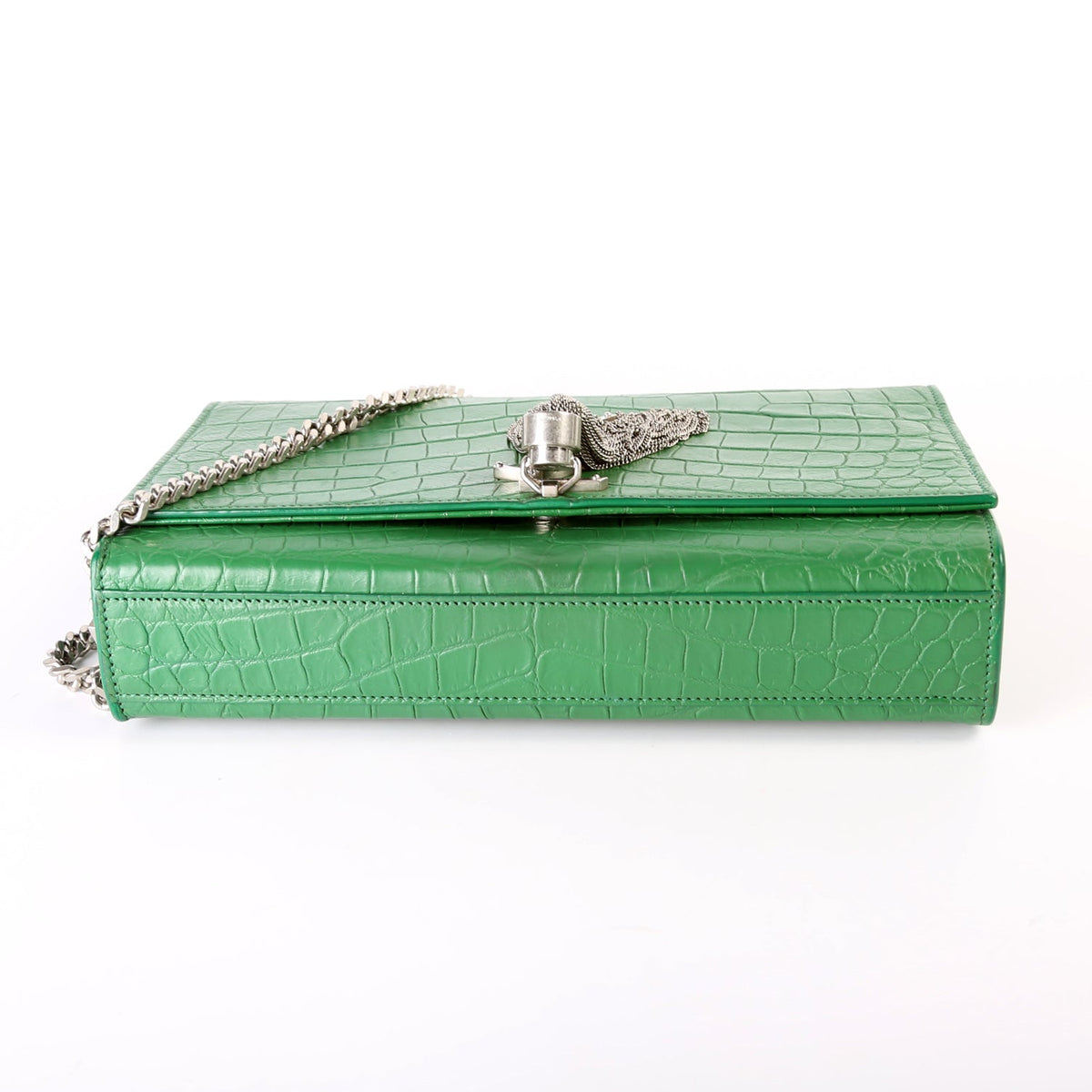 Kate Tassel Satchel Medium Croc Embossed