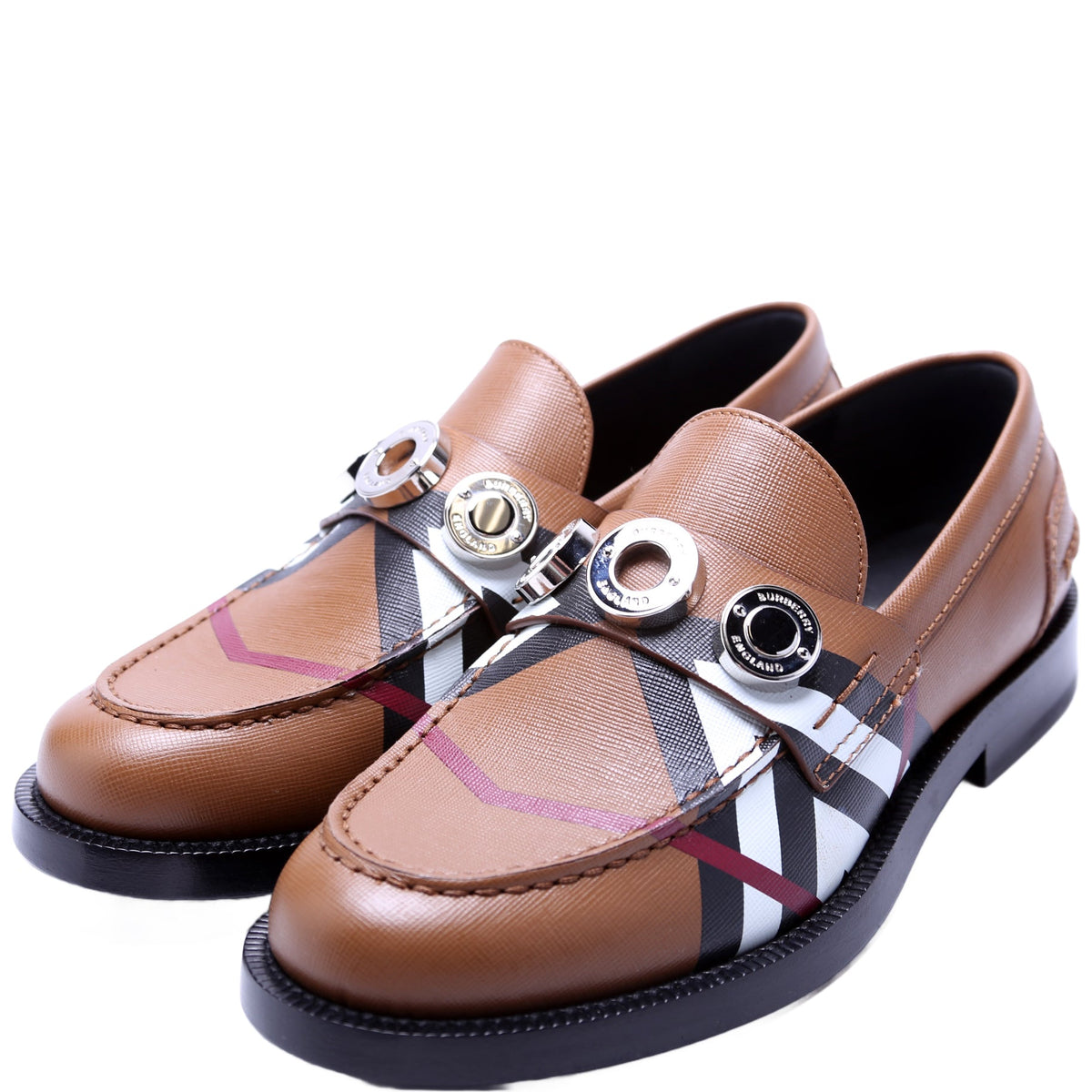 Broadbrook Archive Check Loafers Size 36.5