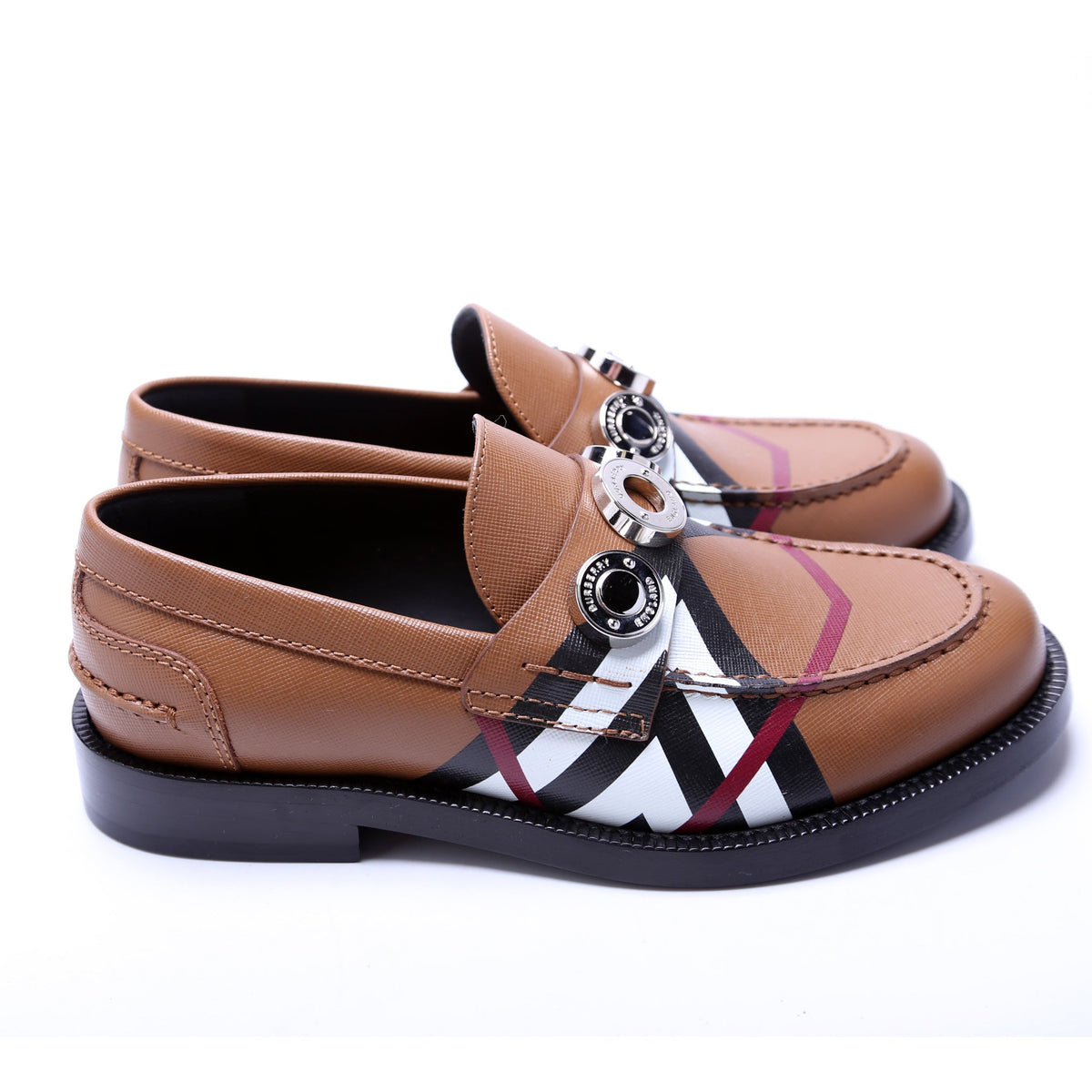 Broadbrook Archive Check Loafers Size 36.5