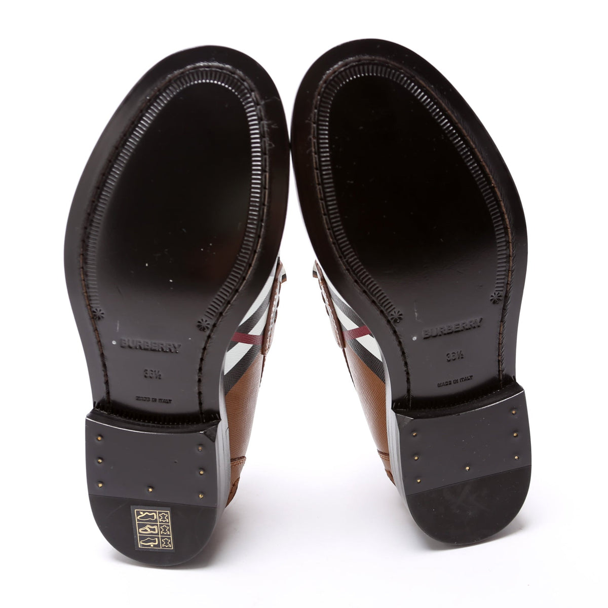 Broadbrook Archive Check Loafers Size 36.5