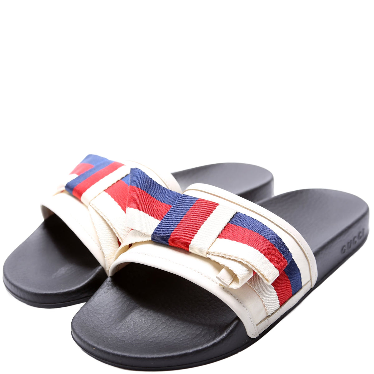 Sylvie Bow Rubber Slides Size