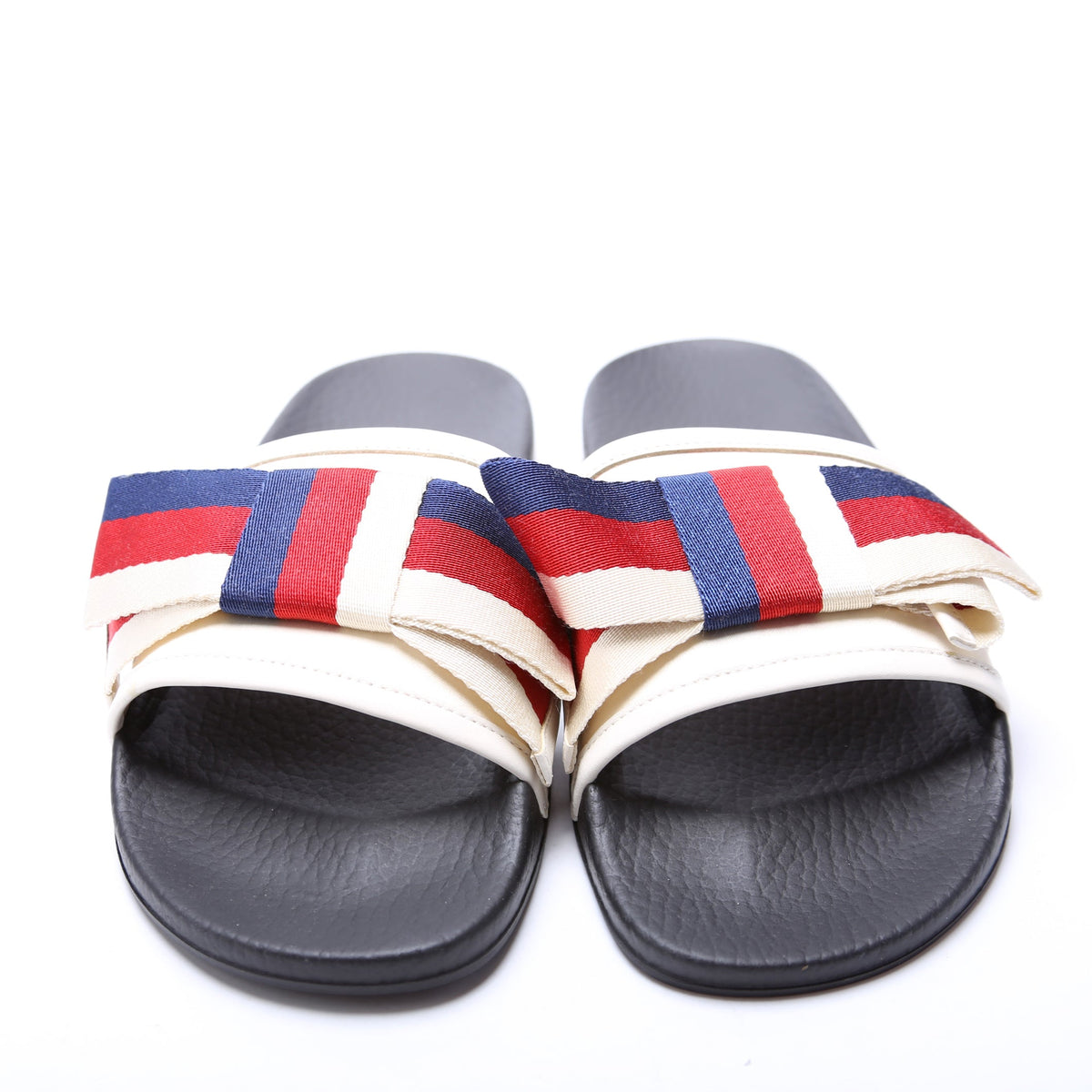Sylvie Bow Rubber Slides Size