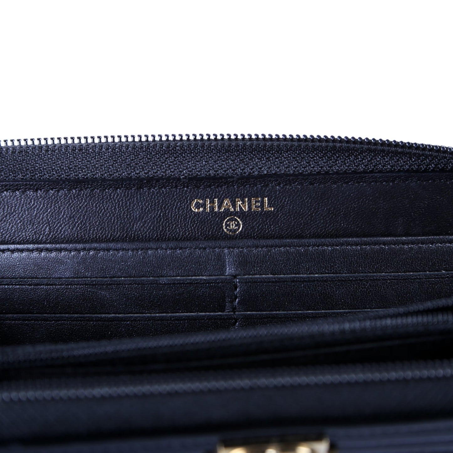 Boy Zip Around Wallet Quilted Patent 22M