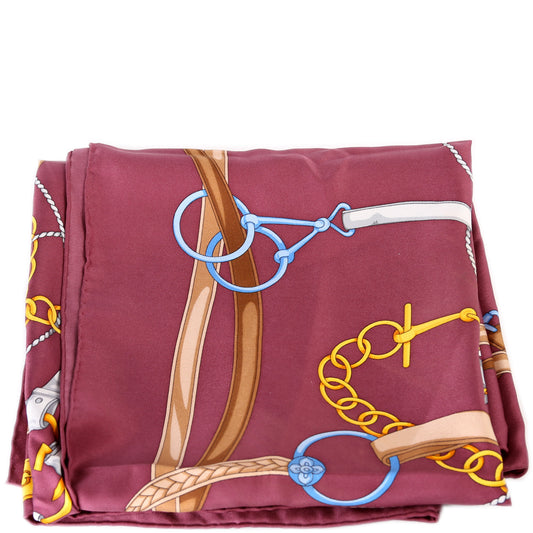 Bridle Print Silk Scarf