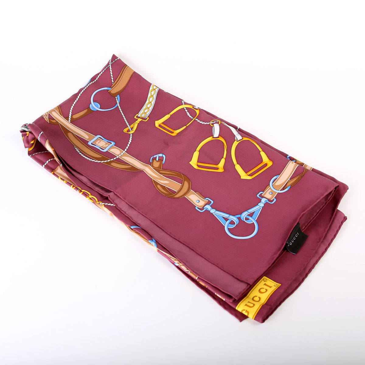 Bridle Print Silk Scarf
