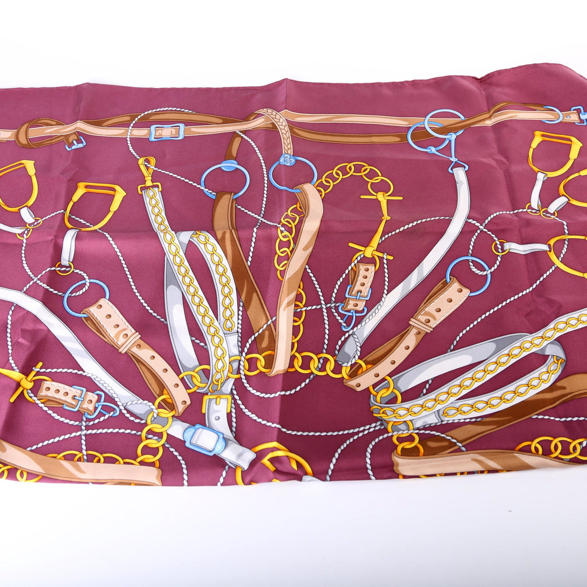 Bridle Print Silk Scarf