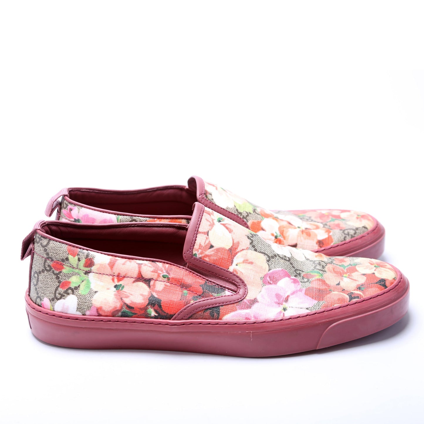Gucci GG Supreme Bloom Slip On Sneakers Size