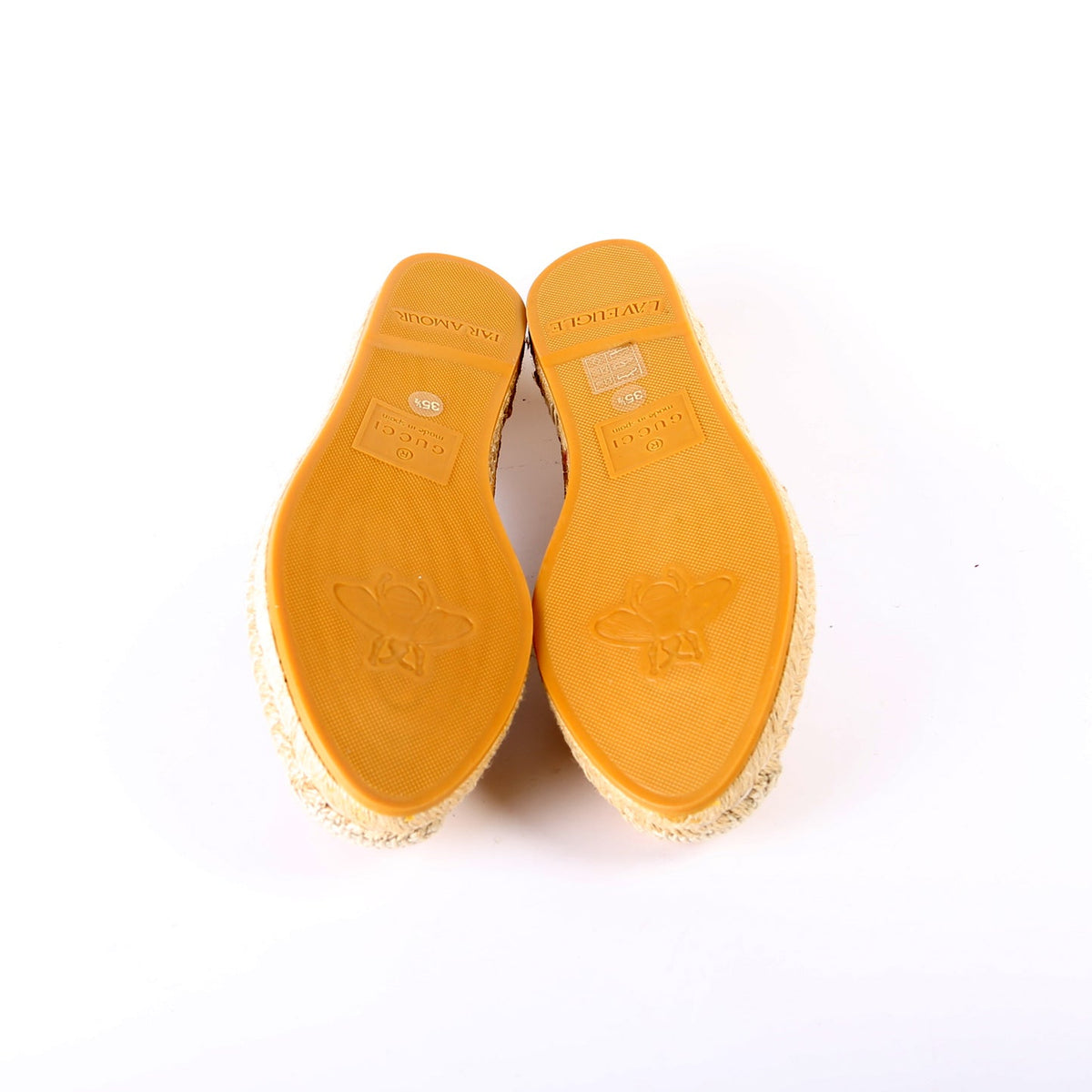 GG Raffia Espadrilles Size .