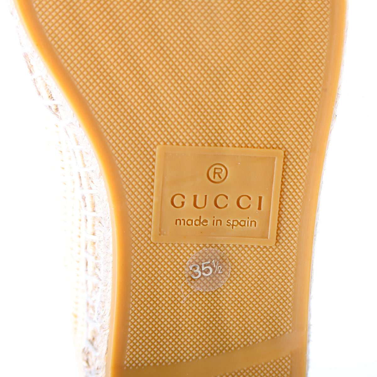 GG Raffia Espadrilles Size .