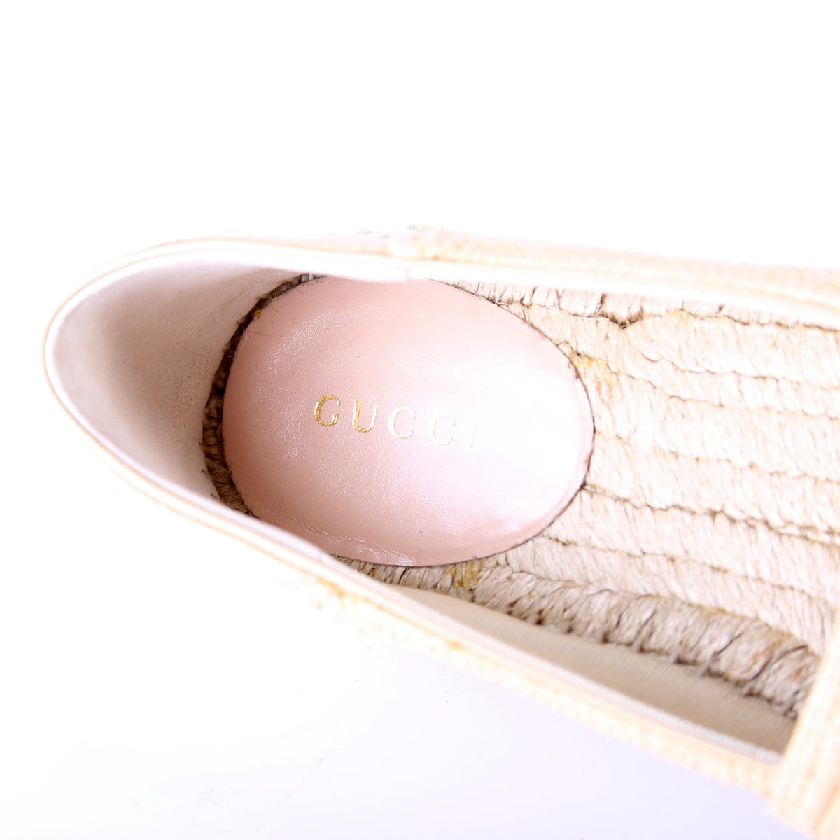 GG Raffia Espadrilles Size .