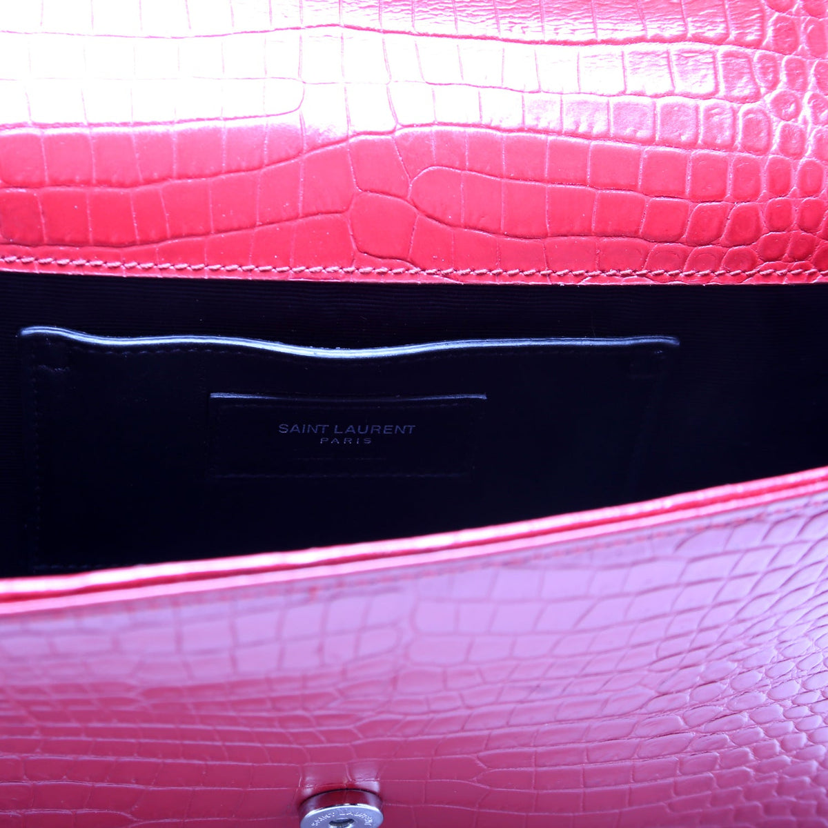 Kate Tassel Satchel Medium Crocodile Embossed