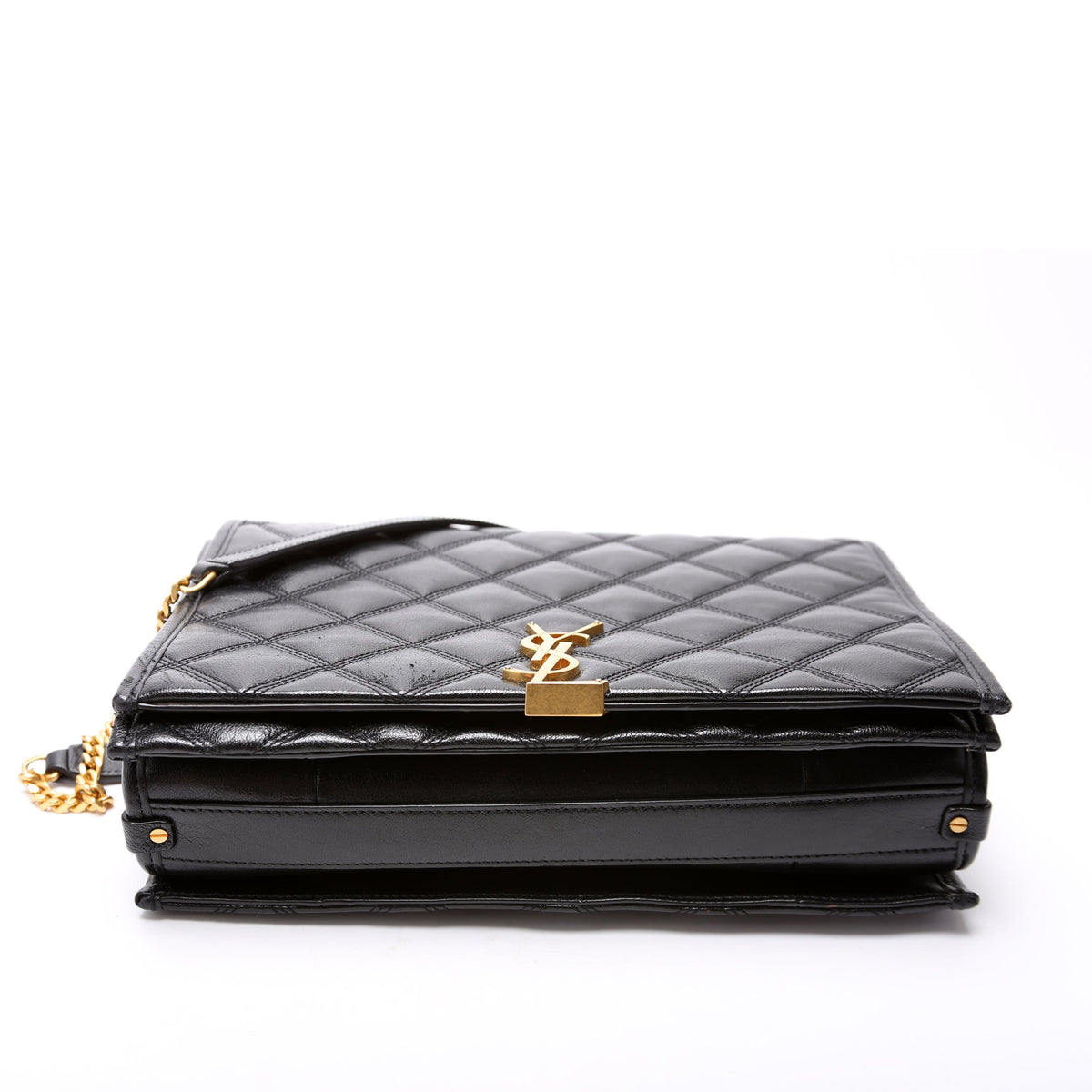 Becky Quilted Lambskin Shoulder Bag Large