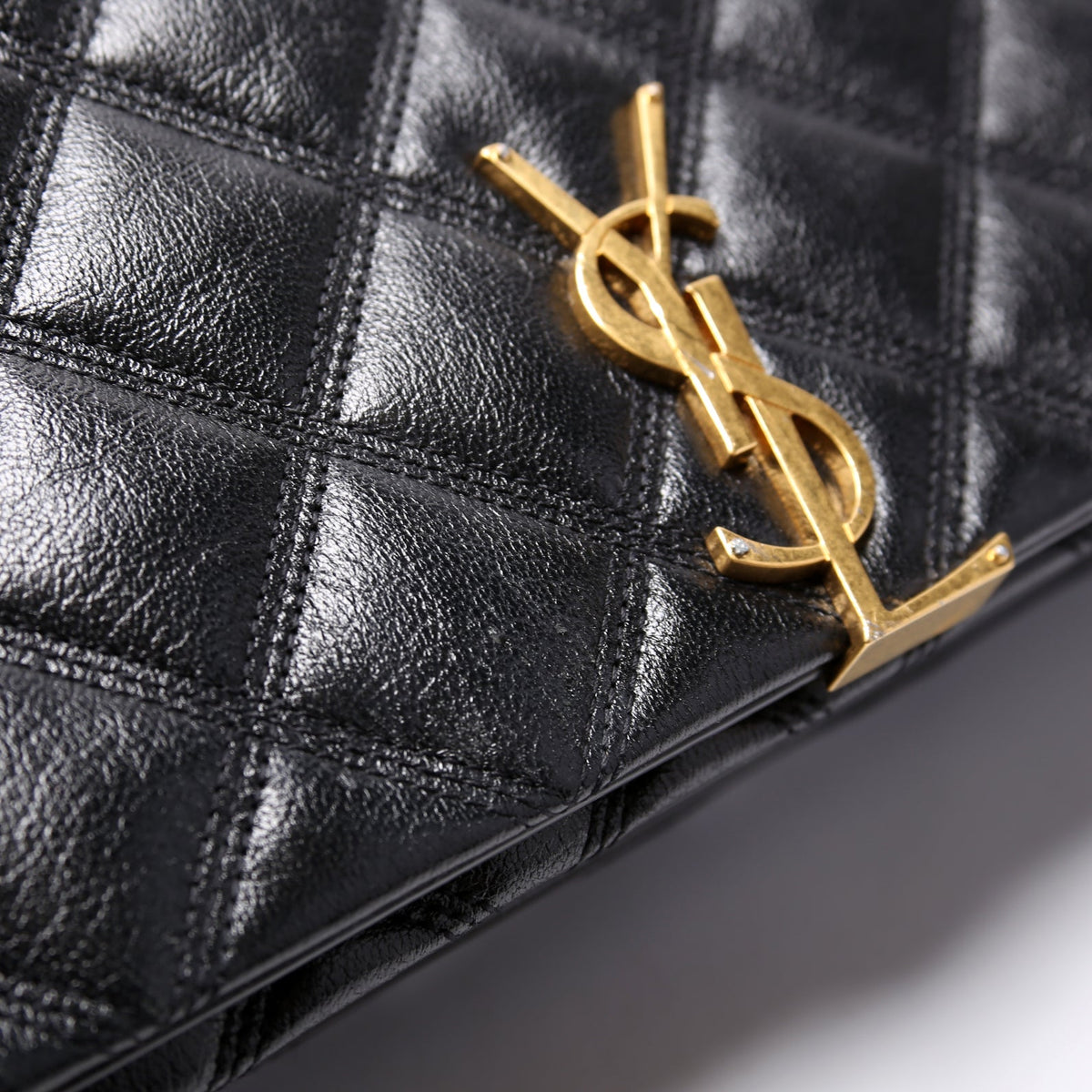 Becky Quilted Lambskin Shoulder Bag Large