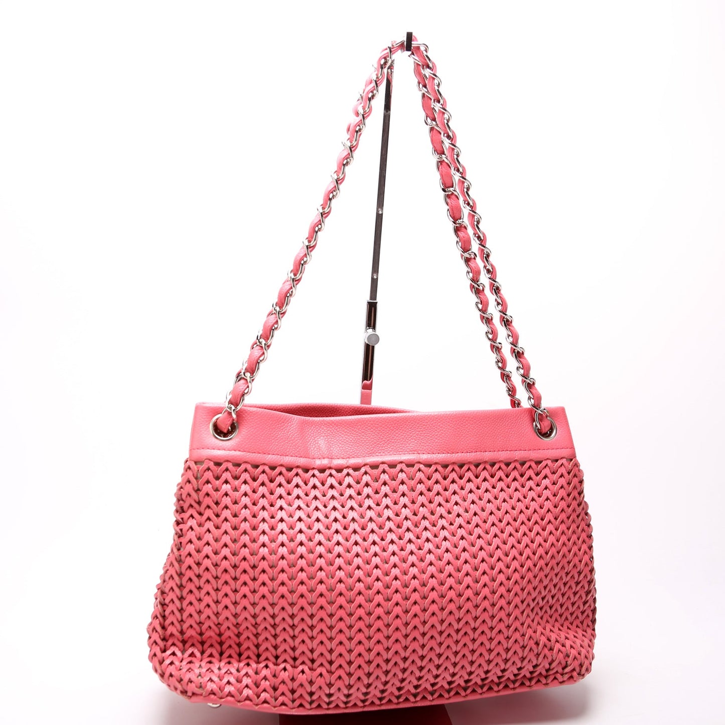Braided Caviar Chain Tote 9M