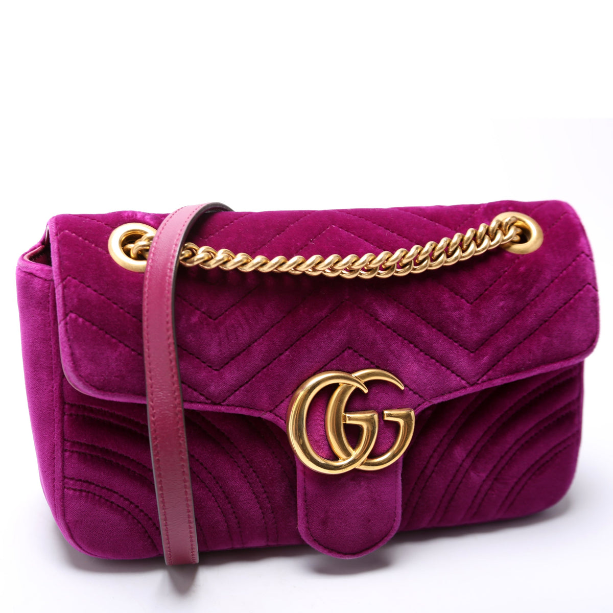 Marmont Shoulder Velvet Small Flap